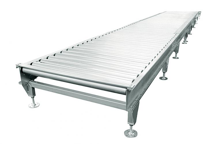 motorized roller conveyor for pallets